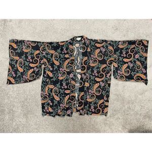 World Market One Size Women’s Paisley Floral Kimono Shawl Wrap Viscose